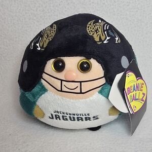 NFL Jaguars Beanie Ballz Plush with Black and Teal